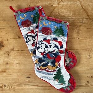 Festive Christmas Stockings with Cartoon Design
